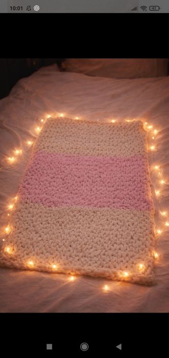 Плед в'язаний своїми руками