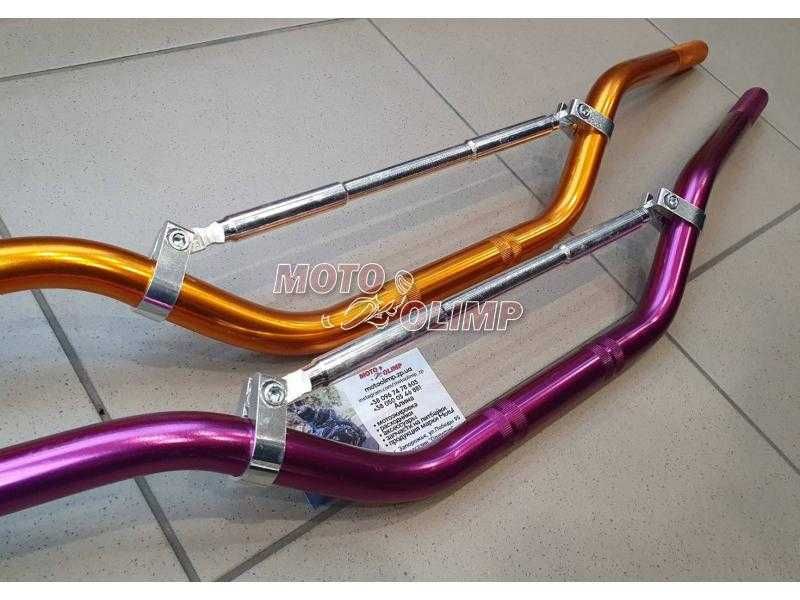 Руль / кермо на мотоцикл, 22мм с перемычкой, мото, кросс, эндуро