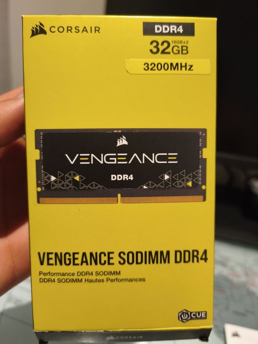 Memória Corsair Vengeance 32GB (2x16GB) DDR4 3200MHz SODIMM para portátil