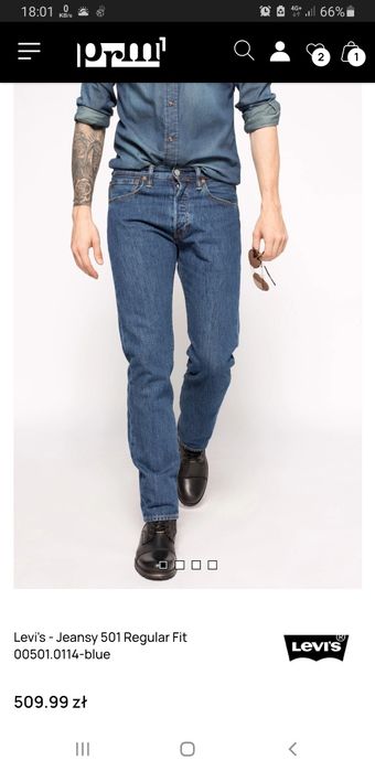 Levi's - Jeansy 501 Regular 32/34