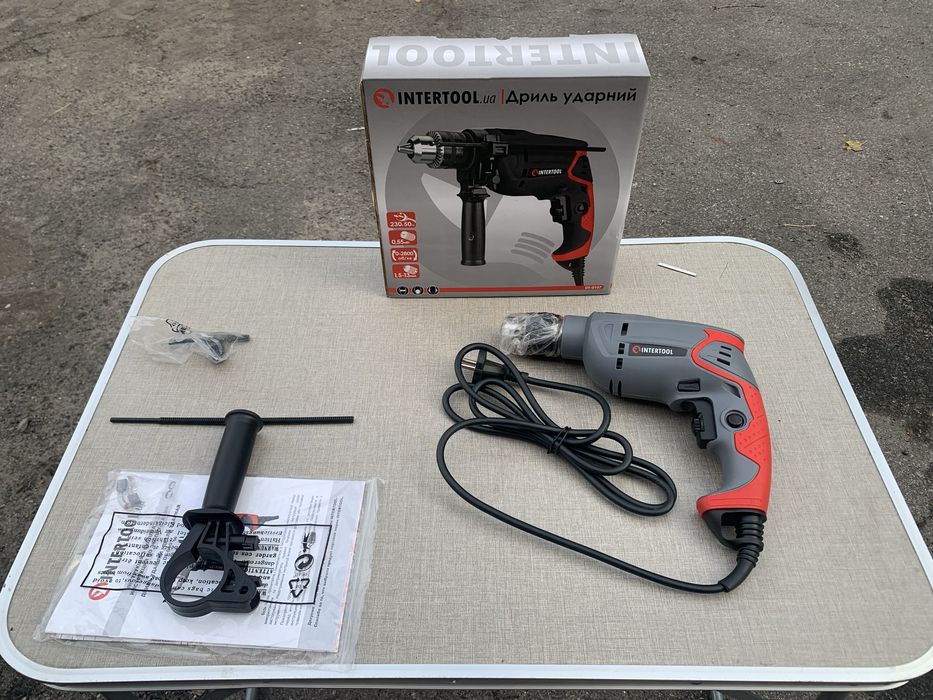 Дрель ударная, 0,6 кВт, 0-2800 об/мин