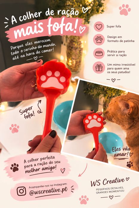 Colher pra ração de pet