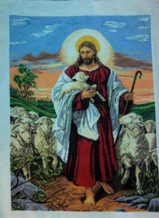 Вишивка,вишита релігійна картина, вишита картина