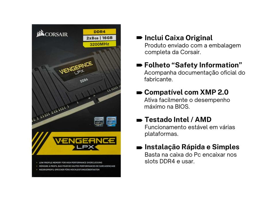 48GB RAM DDR4 Corsair Vengeance LPX (2x8GB + 2x16GB)