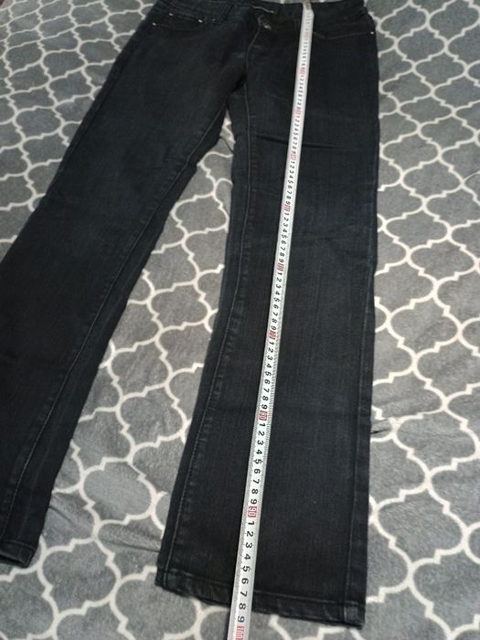 Spodnie damskie proste jeansy czarne r. M 38 28