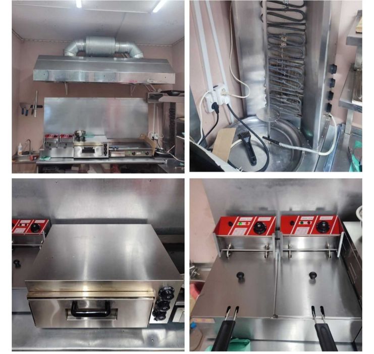 Фритюр, жарочная поверхность, вытяжка