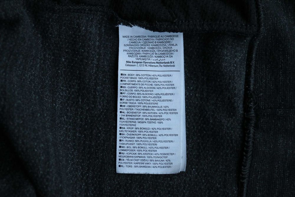 Nike Tech Fleece Modern Black/Grey Sweatshirt L размер