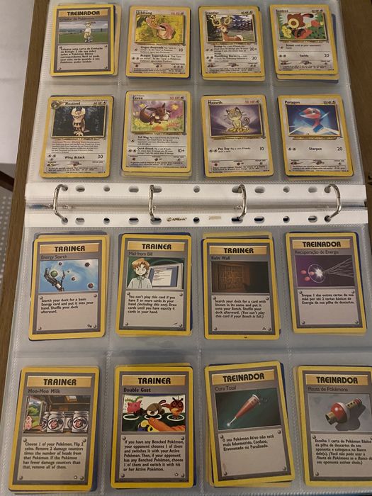 Cartas Pokémon Raras Colecção Antiga (225Cartas)