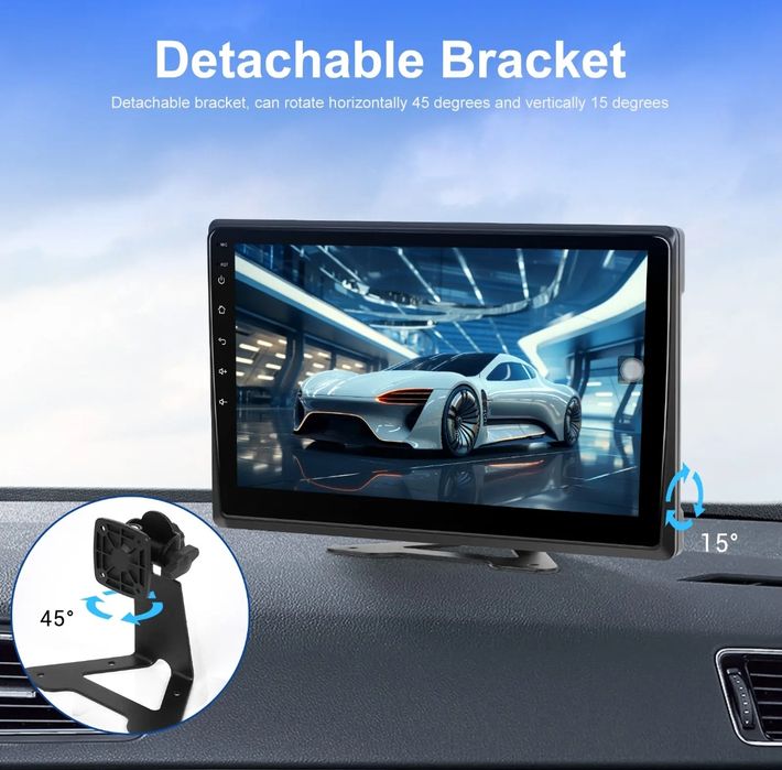 Kit 4 Câmaras e Monitor 10" WiFi Carplay Android Auto GPS 2/32GB