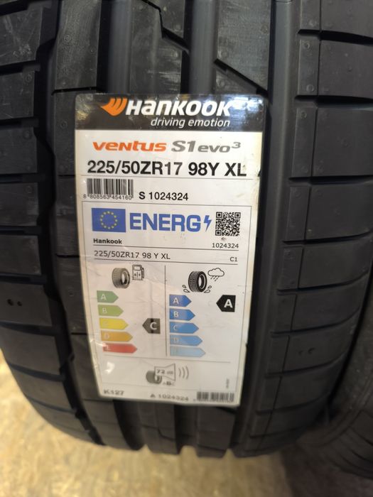 Opony Hankook ventus s 1 Evo 3 225/50/17 para nowe