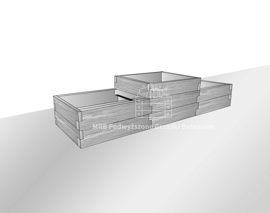 Certyfikowana, zgodna z normami. Podwyższona Grządka Betonowa.