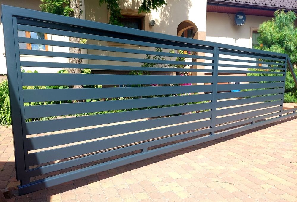 Brama Przesuwna 4-6m Ocynk Malowana Proszkowo Cała Polska Montaż