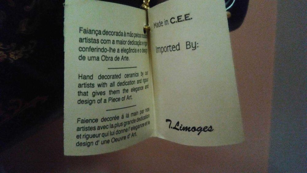 Limoges - FRAZARTE -centro de mesa em porcelana