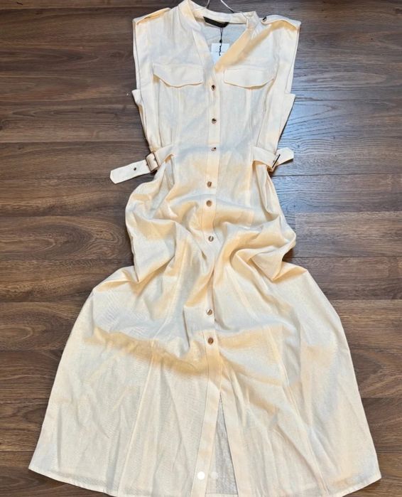 Sukienka Zara boho len