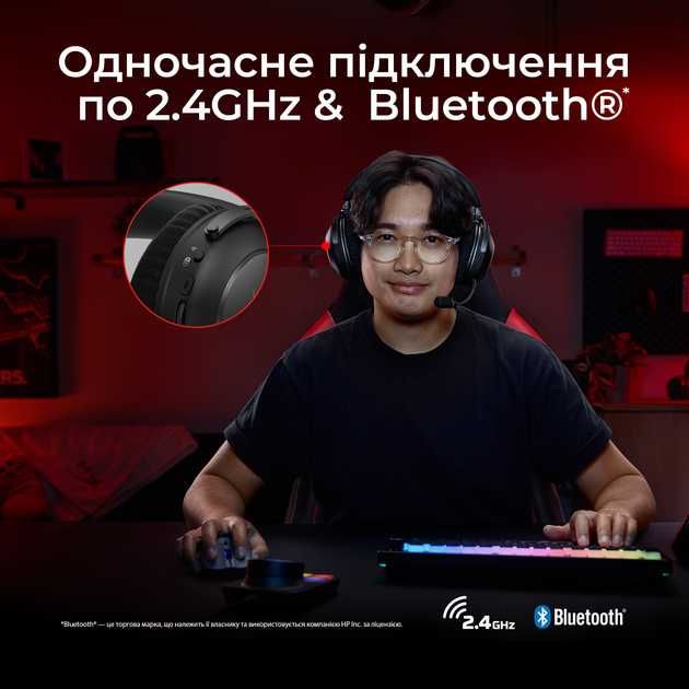 Безпровідні навушники HyperX Cloud Alpha 2 Wireless Black (AJ5C7AA)