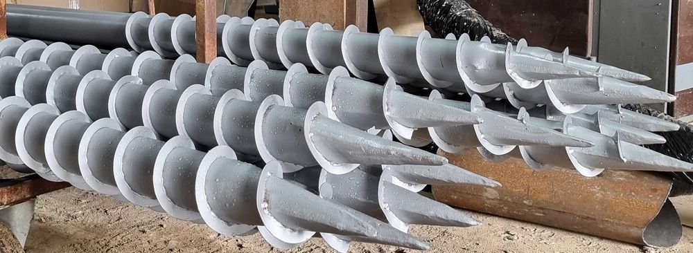 Сваи винтовые, гвинтові сваї, винтовые сваи, геошурупи, сваї