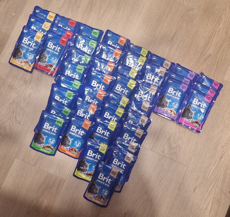 Karma dla kota mokra saszetki Brit Premium by nature mix smaków 44 sztuki