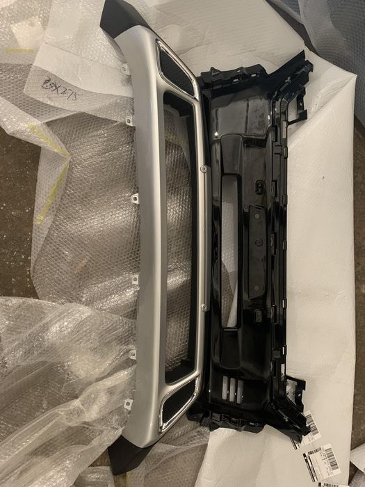 Накладки глянец, губа на бампер Mitsubishi outlender 3 2018-2020