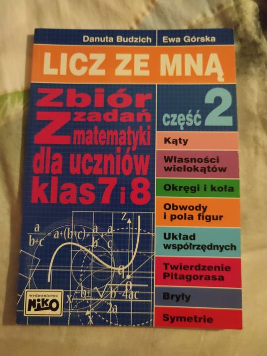 Zbiór zadań z matematyki dla uczniów klas 7 i 8 część 2
