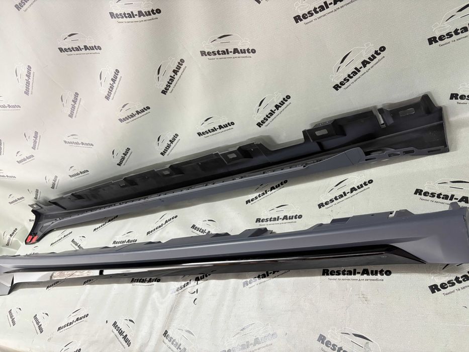 Накладки на пороги ( стиль RS5 ) на Audi A5 B9 2016-2020 року