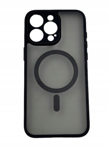 fllao cienkie etui na iphone 15 pro max czarne+2 szt szkło hartowane