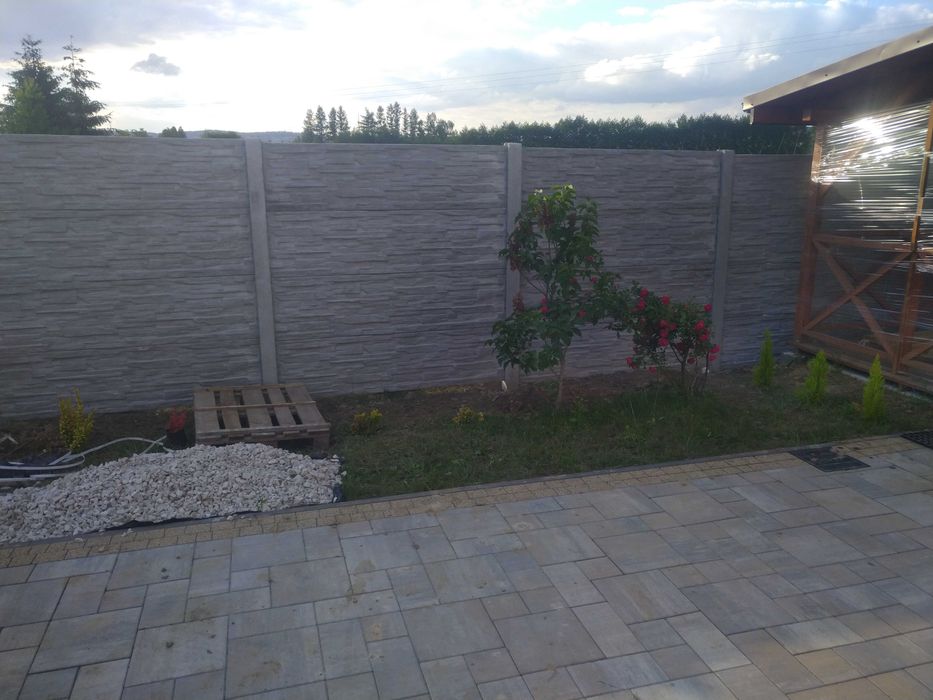 Płyta betonowa, ogrodzenie betonowe