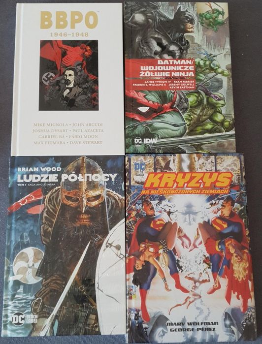 Zestaw komisów. Bbpo ,ludzie północy,kryzys na Nieskończonych Ziemiach, batman wojownicze żółwie ninja