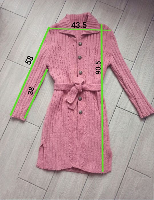 Кардиган в'язаний  теплий М  44р шерсть, ангора