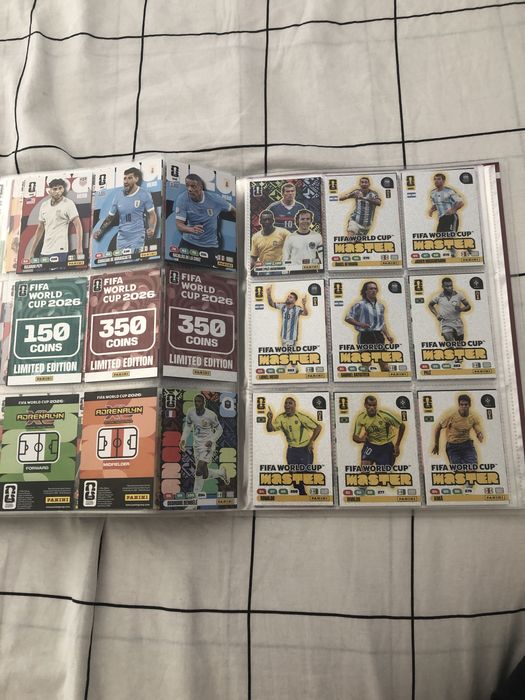 Binder quase completo + extras panini adrenalyn xl fifa world cup 2026 (cartas mundial 2026)