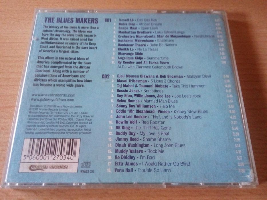 The Blues Makers - Natural Blues II - BB King Muddy Waters Bo Didley Angélique Kidjo John Lee Hooker Howlin' Wolf Etta James Ry Cooder Ali Farka Touré