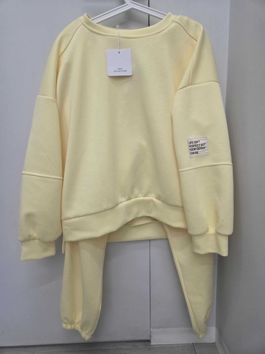 Dres/komplet dresowy MASEŁKO oversize żòłty