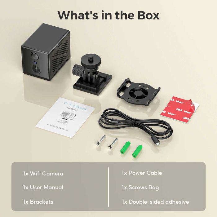 Міні камера VSTARCAM CB75 WIFI 4K 5МП 1080P 3000мАг, віддалений доступ