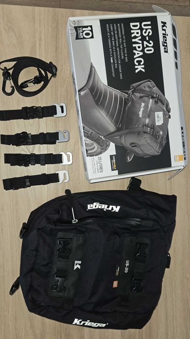 Torba na siedzenie motocykla KRIEGA US-20 DRYPACK CORDURA czarny
