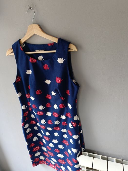 TU 44 XXL wygodna sukienka damska na wiosnę lato do biura