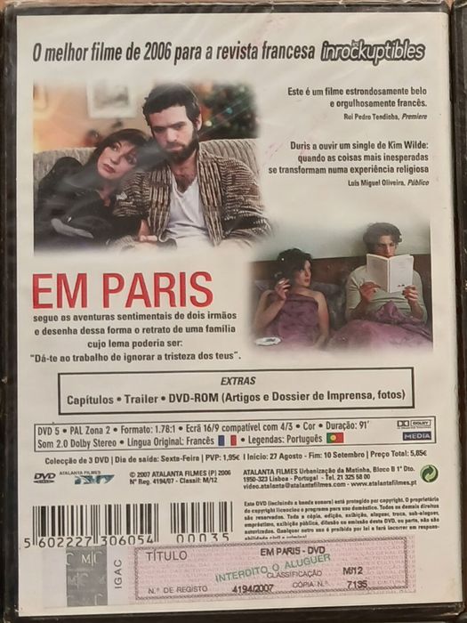 DVD Em Paris (Embalado)