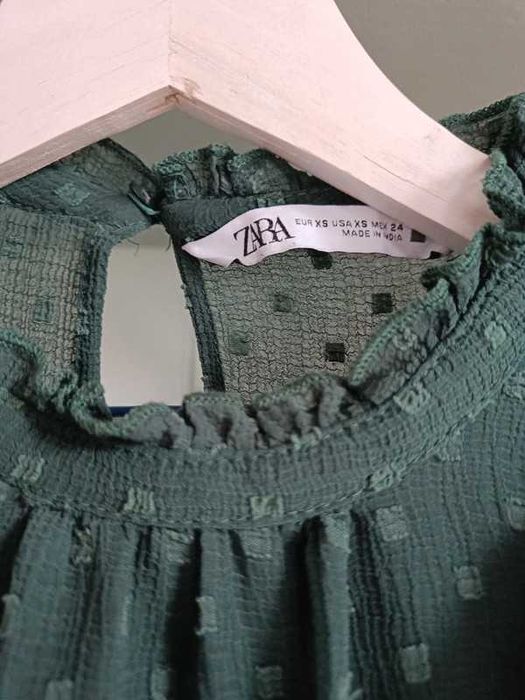 Sukienka/kombinezon Zara butelkowa zieleń r. XS