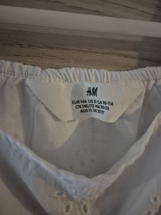 Biała sukienka H&M