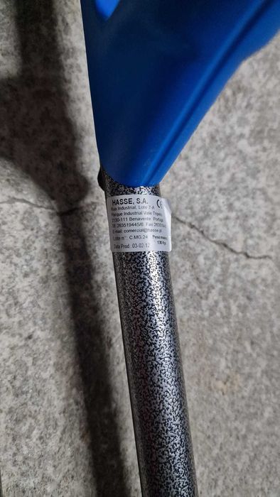 Par canadianas HASSE azul ajustáveis braço fixo 130kg