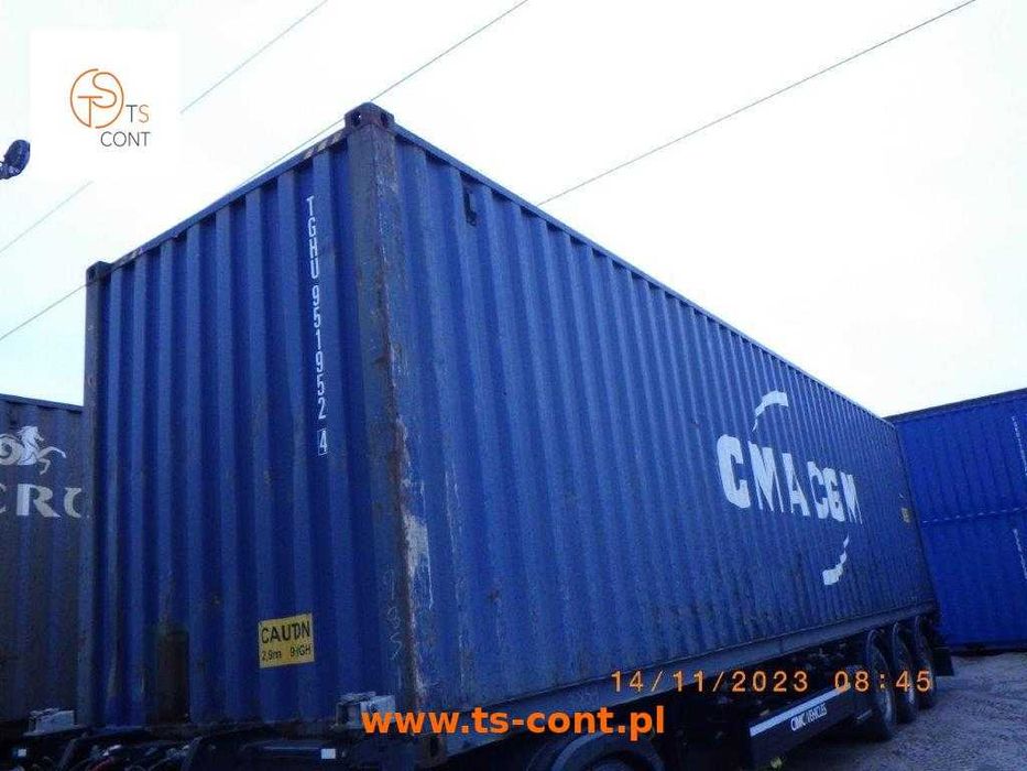 Kontener morski magazynowy budowlany 40 HC używany – TS-CONT