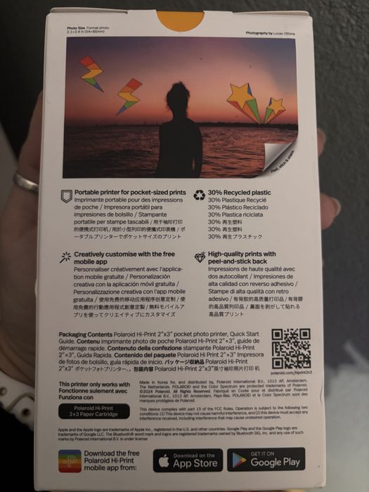 Drukarka Polaroid hi-print 2x3 pocket photo