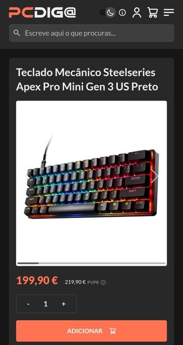 Teclado Steelseries Apex Pro mini Gen 3 US