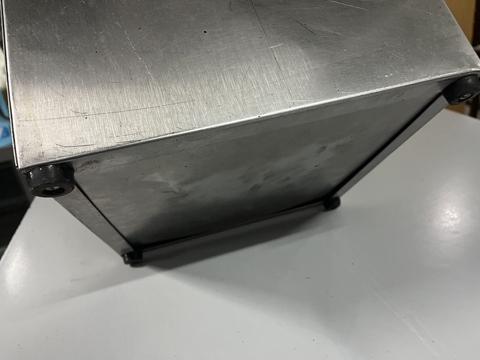 Vaso Caixa em inox 31cm x 31cm