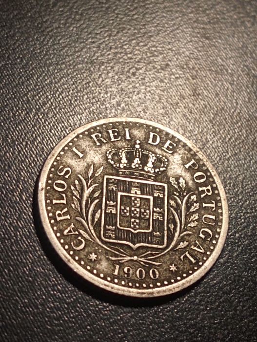 Moeda de 100 reis - Tostão - Portugal 1900 - Soberba