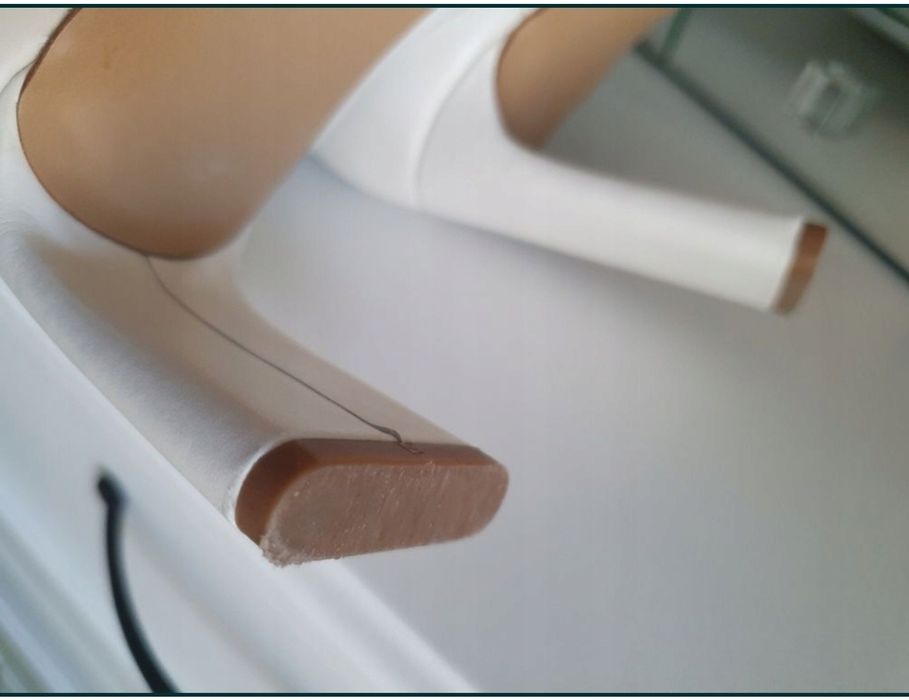 Mango białe botki 39