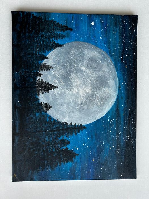 Piękny obraz malowany na płótnie "Warmia w pełni"