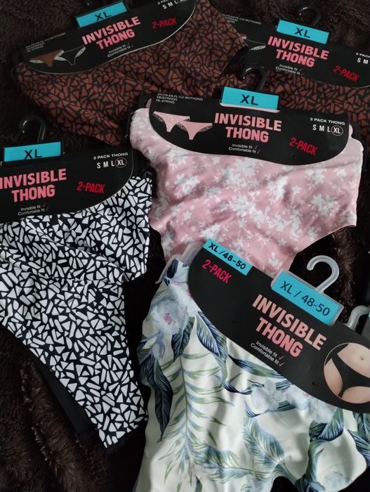 Stringi invisible thong damskie XL