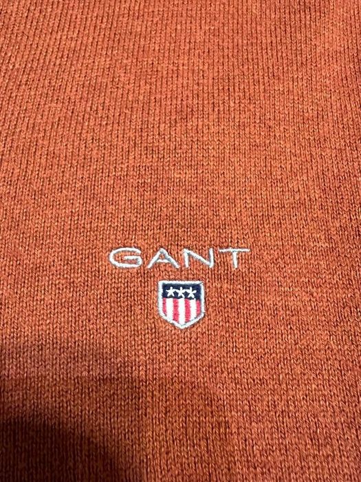 Мужской шерстяной кардиган свитер пуловер Gant гант чоловічий светр