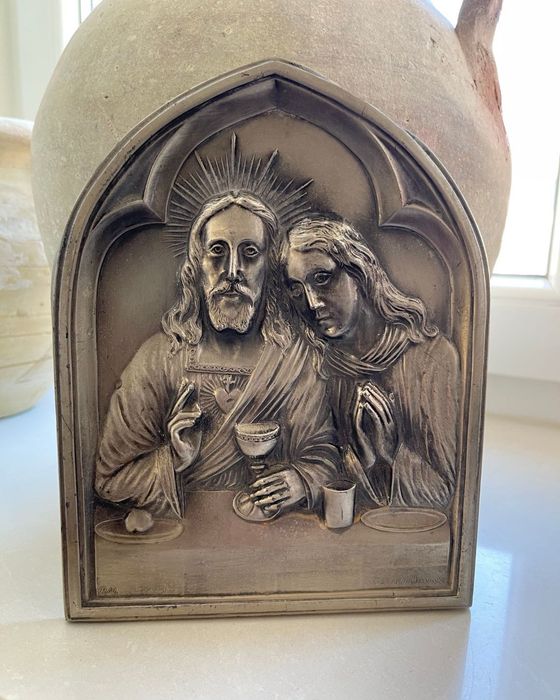Płaskorzeźba Religijna Alphonse'a Birembaux 22cm