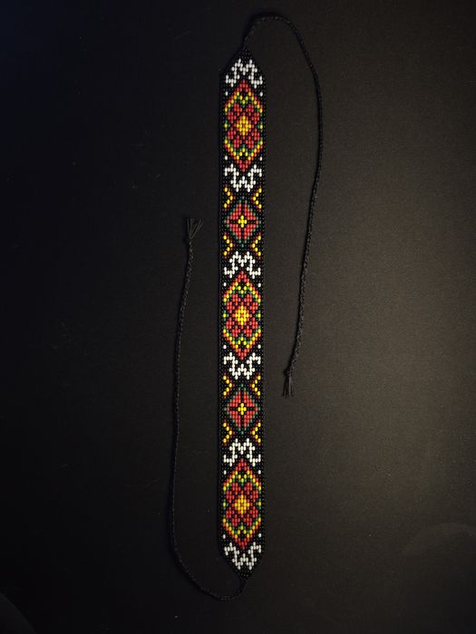 Стрічковий гердан | Чокер з бісеру | Ручна робота