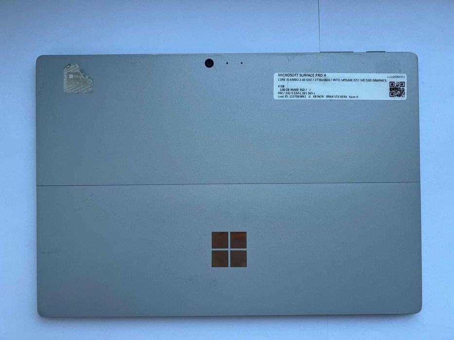 Microsoft Surface Pro 4 | 4GB RAM / 128GB SSD + Rysik + 2x Ładowarka